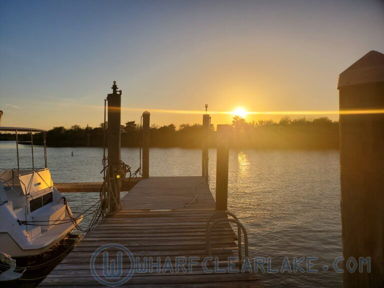 Clear Lake waterfront at Wharf Marina