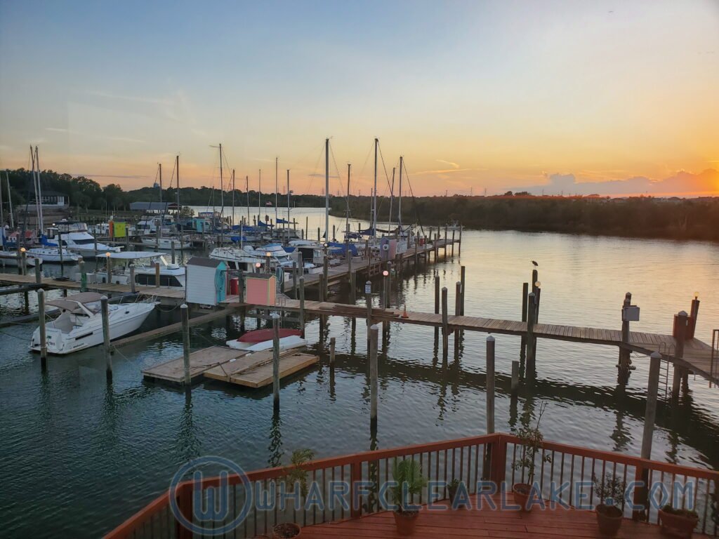 Wharf Marina docks and waterfront in League City, Texas
